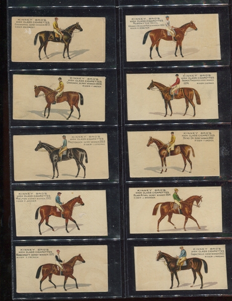 N230 Kinney Tobacco English Horses Lot of (17) Cards