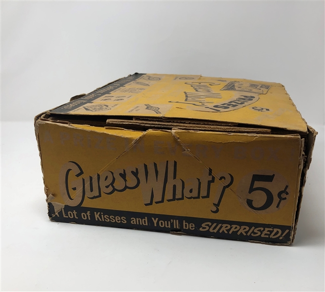 Scarce Guess What Large empty 1950's Candy Store Display Box