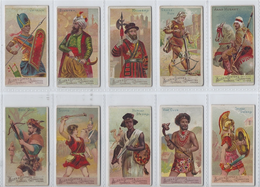 N3 Allen & Ginter Arms of All Nations Lot of (17) Cards