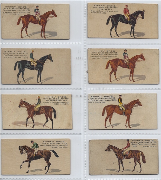 N230 Kinney Tobacco English Horses Lot of (8) Cards