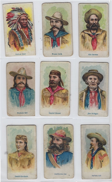 E49 American Caramel Wild West Caramels Complete set of (20) Cards