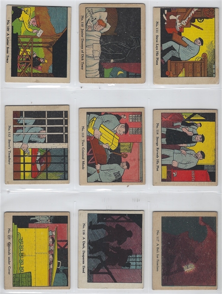 R41 Walter H Johnson Dick Tracy Complete Set of (144) Plus Wrapper