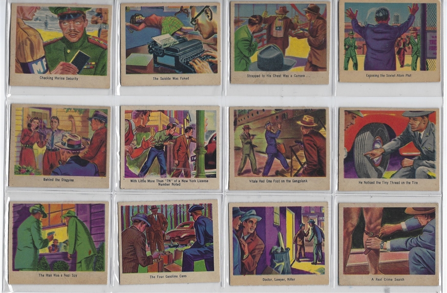 1949 Bowman Salutes the FBI Complete Set of (36) Cards