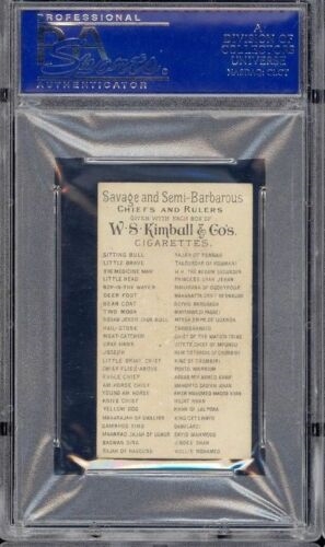 N189 Kimball Tobacco Savage & Semi-Barberous Chiefs - Rajah of Nagound PSA6 EXMT