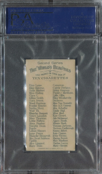 N27 Allen & Ginter Worlds Beauties Second Series Lot of (3) PSA6 EXMT Cards