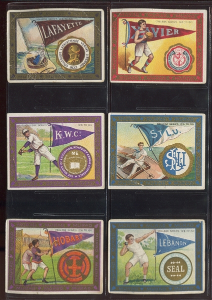 T51 Murad Cigarettes College Series TOUGH Complete Set of (150) with (5) Baseball