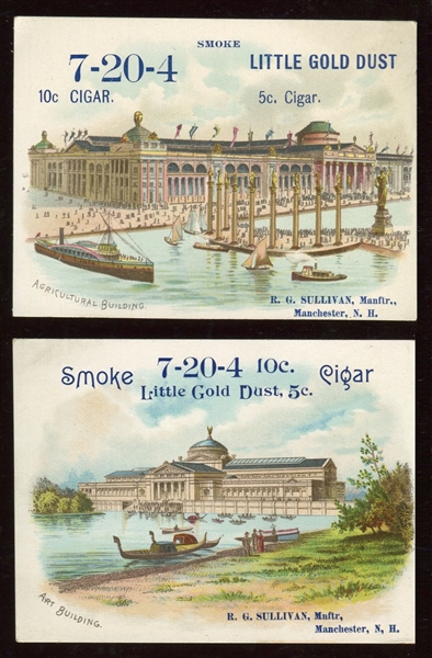 7-20-4 Cigar Advertising Trade Card Lot of (4) From 1904 St. Louis Exposition
