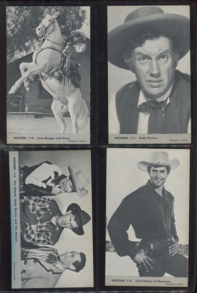 1959 Nu-Card Western High Grade Complete Set of (64) Cards
