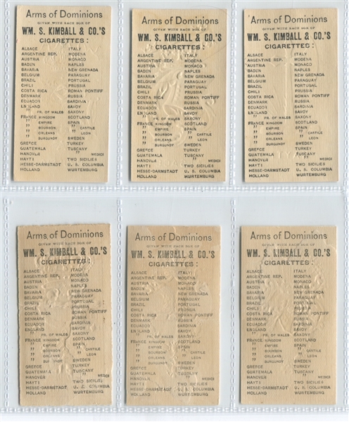 N181 Kimball Arms of Dominions Partial Set (26/48)