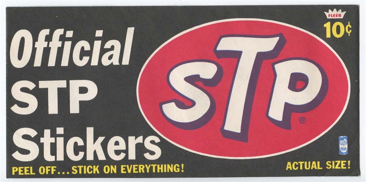 1971 Fleer STP Stickers Unopened Package