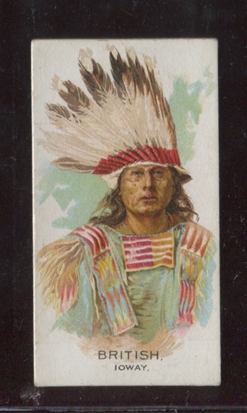 N2 Allen & Ginter Celebrated American Indians Error/Variation Card - British Ioway