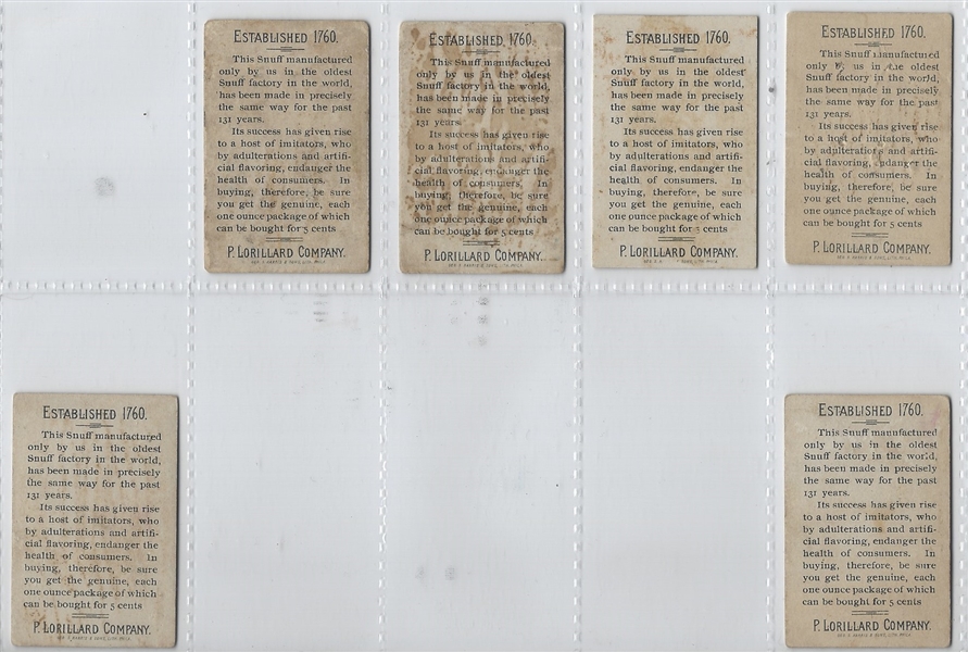 N254 Lorillard Flags Near Complete Set (19/26) with Unrecorded Russia Card