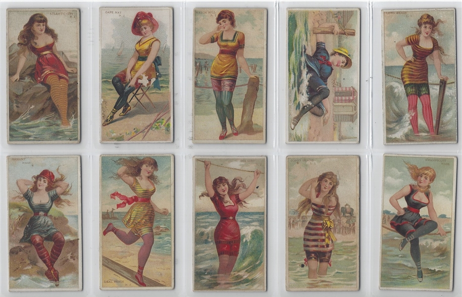 N232 Kinney Tobacco Surf Beauties Complete Set of (50) Cards