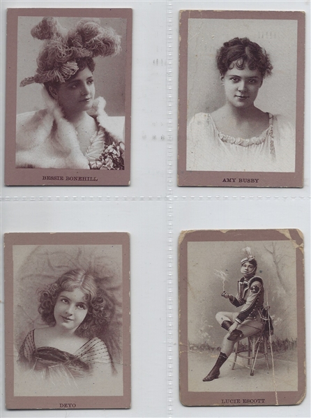 N541 U.S. Tobacco Actresses Lot of (9) Cards
