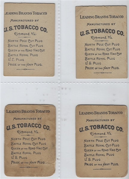 N541 U.S. Tobacco Actresses Lot of (9) Cards