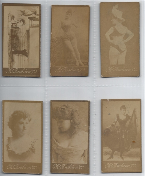 N664 Old Fashion Fine Cut Photographs and Beauties Lot of (7) Cards