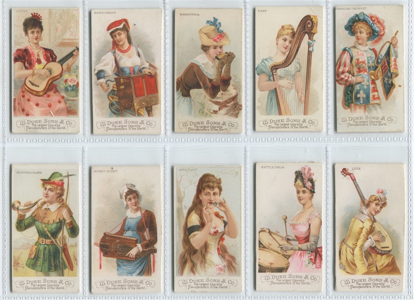 N82 Duke Tobacco Musical Instruments Complete Set of (50) Cards