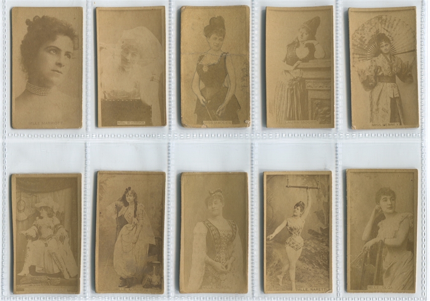 N245 Duke Tobacco Actresses Lot of (140) Cards