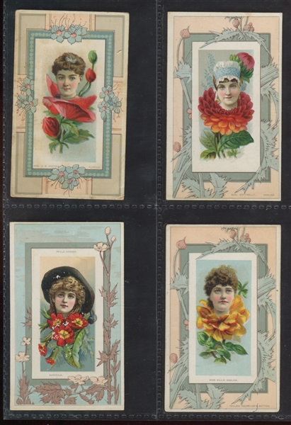 N106 Duke Honest Long Cut Fairest Flowers of the World Lot of (19) Cards