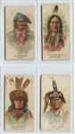 N2 Allen & Ginter American Indians Lot of (4) Cards with Geronimo and Sitting Bull