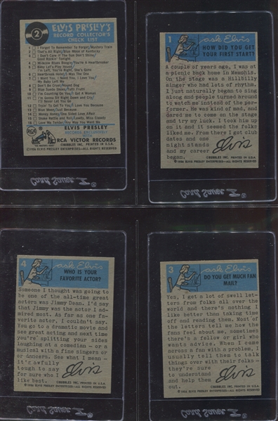 1956 Topps Elvis Presley Complete Set of (66) High Grade Cards