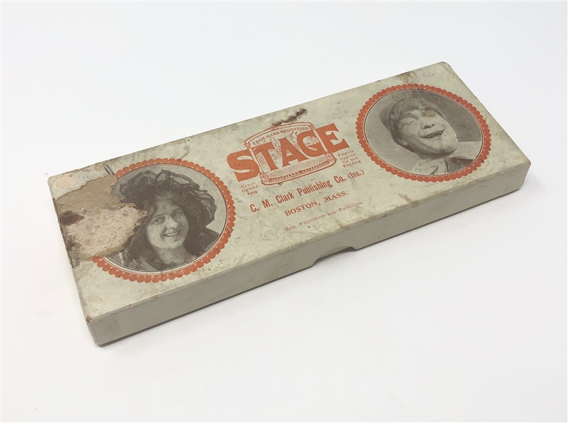 1904 C.M. Clark Stage Card Game in Original Box - Featuring Lillian Russell and Mme. Patti