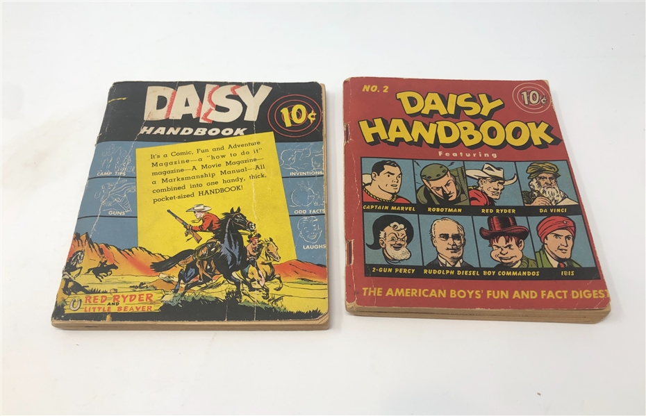 Pair of 1946/1948 Daisy Handbooks - Red Ryder and Captain Marvel 