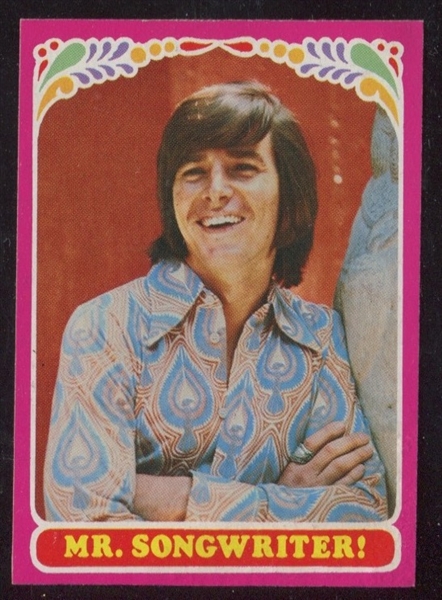 1971 Topps Bobby Sherman Test Card #39 - Mr. Songwriter!