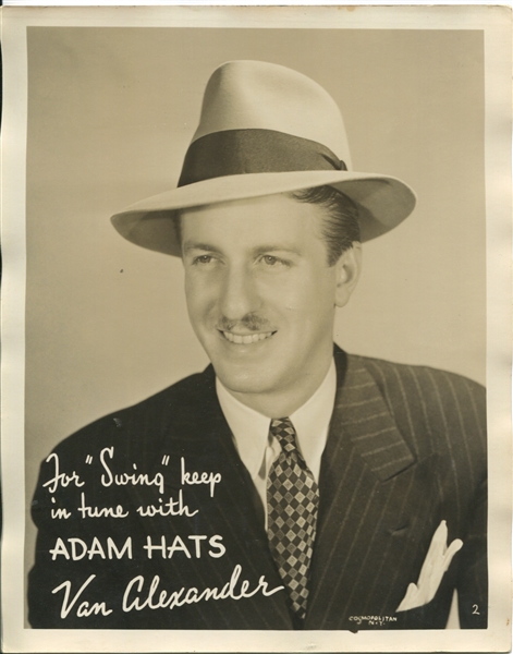 Adam's Hats lot of (3) Advertising 8x10 photos of Actors
