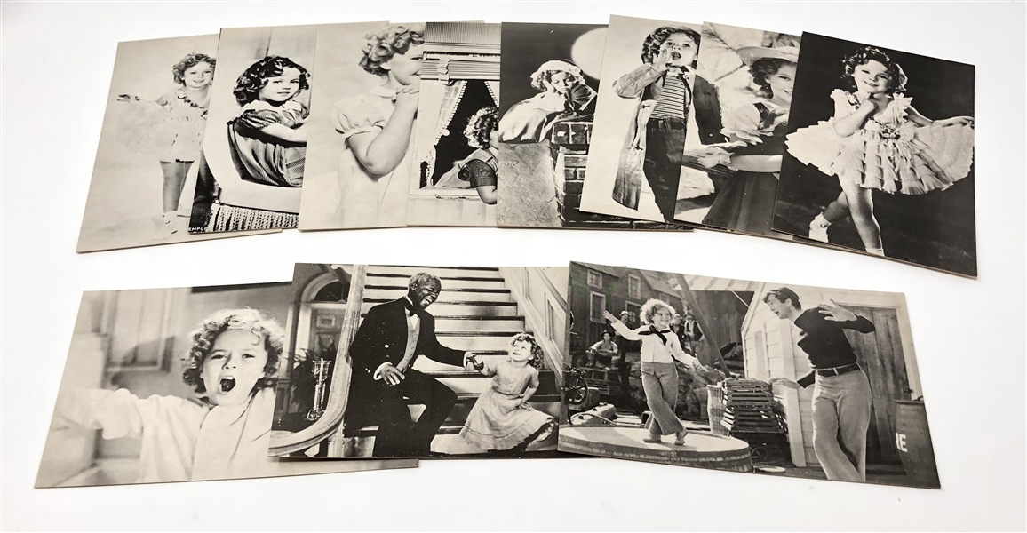 Lot of (11) Shirley Temple Exhibit-type Postcards