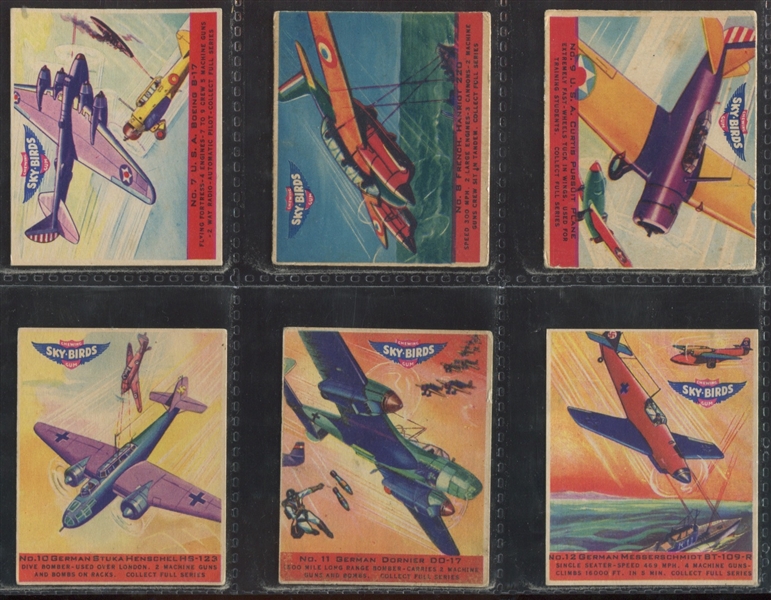 R137 Goudey Gum Sky Birds Complete Set of (24) Cards