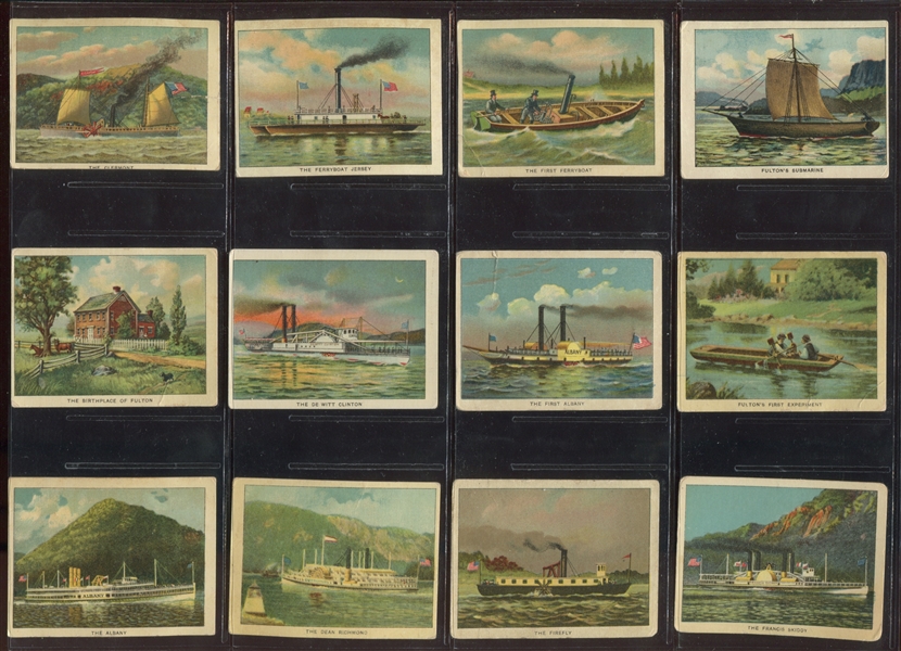 T72 Turkey Red Cigarettes Hudson Fulton Series Complete Set of (25) Cards