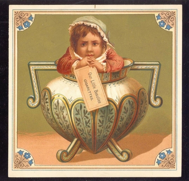 Allen & Ginter Our Little Beauties Trade Card Lot of (4) Cards