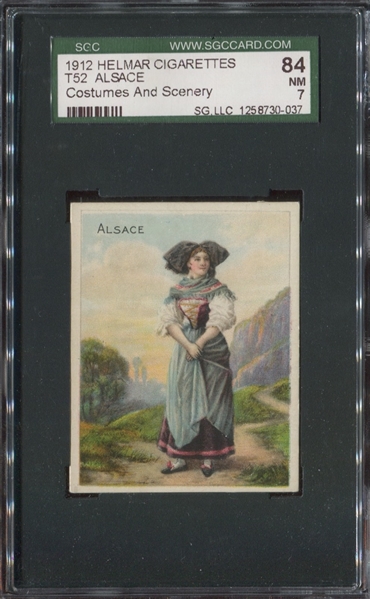 T52 Helmar Cigarettes Costumes and Scenery Alsace SGC84 NM 7
