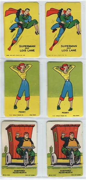 1949 Comic Traders Pack of (12) Cards with Superman and Original Wrapper Pack