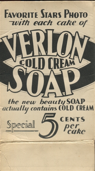 Incredible Verlon Cold Cream Soap Folder with (7) Cards