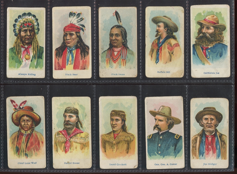 E49 American Caramel Wild West Caramels Complete Set of (20) Cards