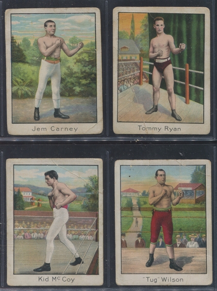 T220 Tolstoi Boxers - Very Difficult Back Variation Lot of (4) Cards