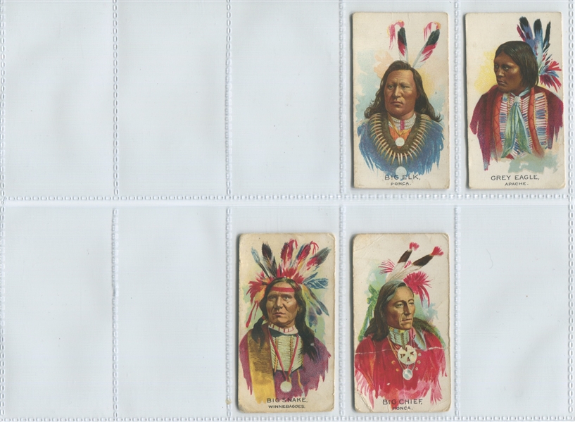 V118 Ganong Indians Near Set (31/50) of Cards