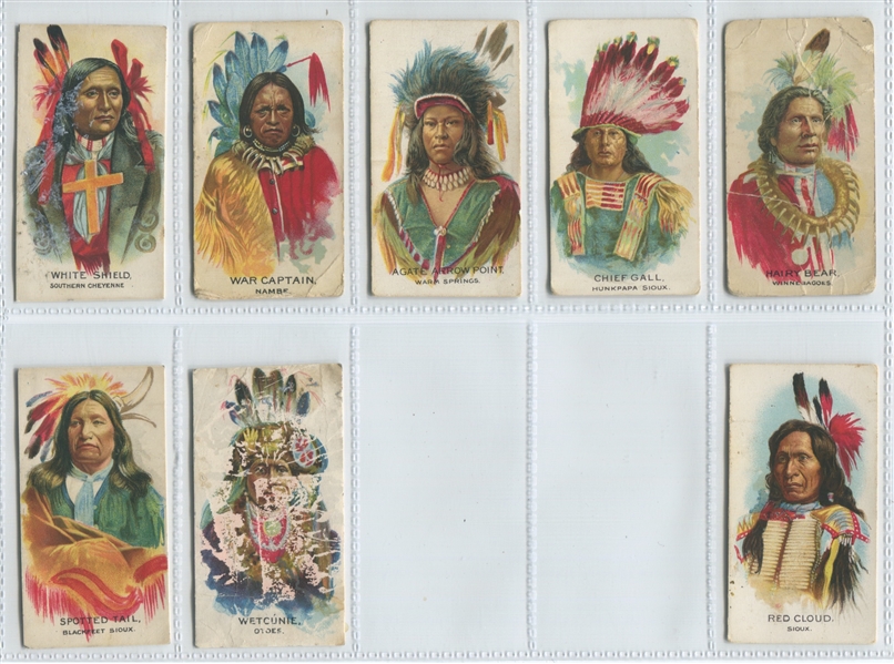 V118 Ganong Indians Near Set (31/50) of Cards