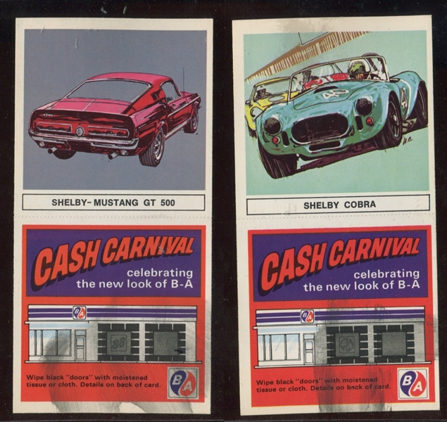 UO63 British American Oil Company Gallery of Great Cars With Coupon Examples Partial Set (17/24) Cards