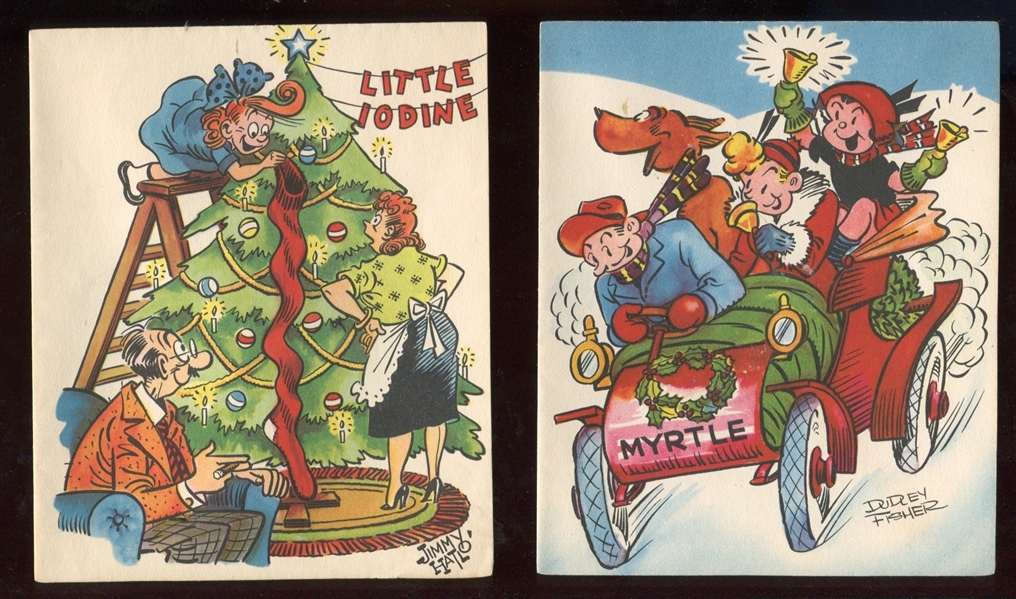1951 Field Enterprises Popular Comics Greeting Cards Complete Set (15) with Original Box 