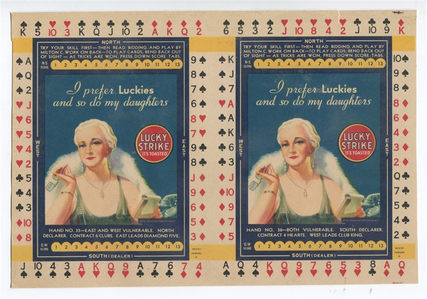 T12 Luckey Strike Society Matron Uncut Pair of Cards