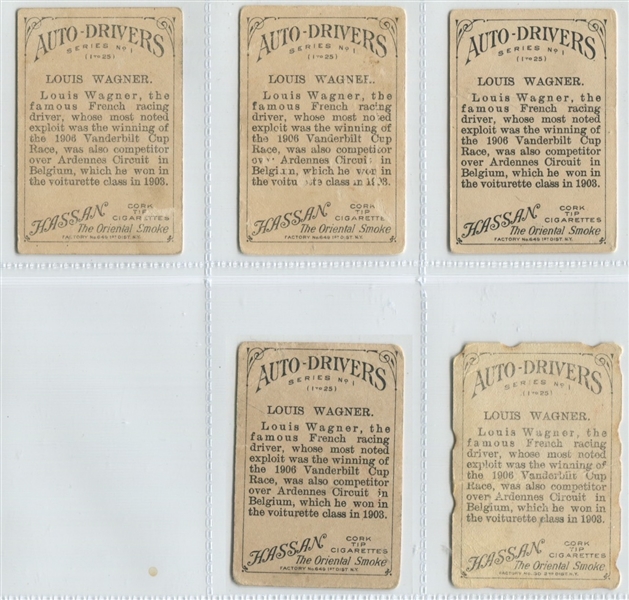T36 Hassan Tobacco (Factory 30) Auto Drivers Lot of (21) Cards 