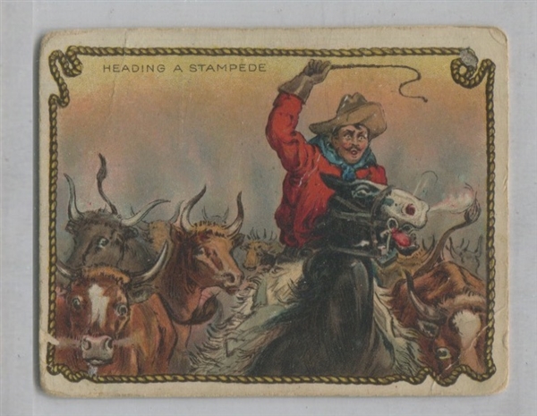 T53 Hassan Cowboy Type Card with Jefferson Burdick Markings