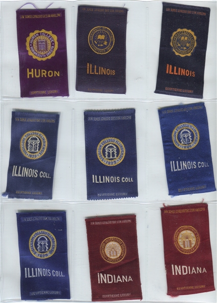 S25 Egyptienne Luxury College Silks Near Set (143/144) with (133) Variations and (10) Errors