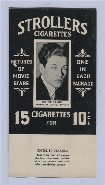 T85 Strollers Tobacco Movie Stars Header Card 