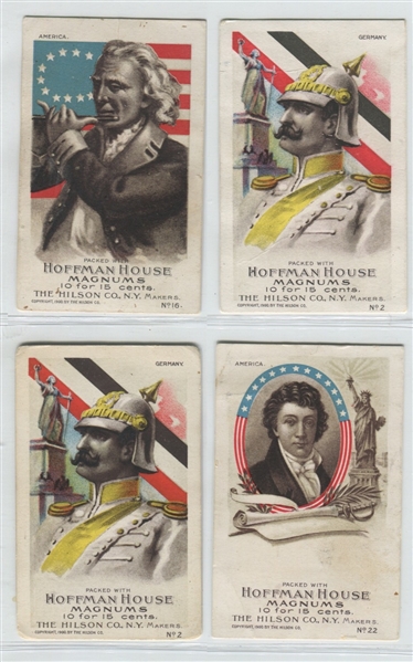 T89 Hoffman House Magnums National Types Lot of (4) Cards