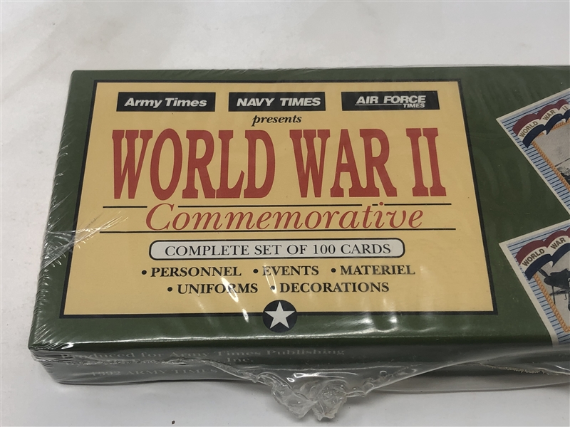 1992 Army Times Publications World War II Complete Boxed Set of (100) Cards