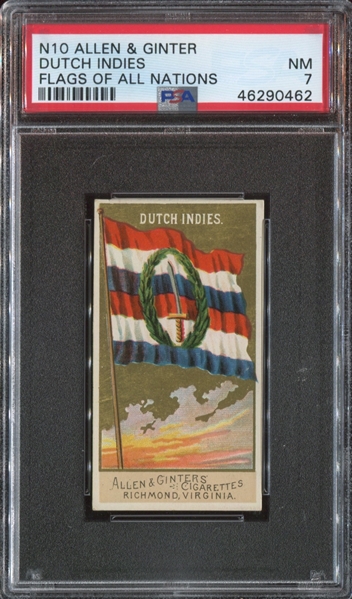N10 Allen & Ginter Flags of All Nations Dutch Indies PSA7 NM